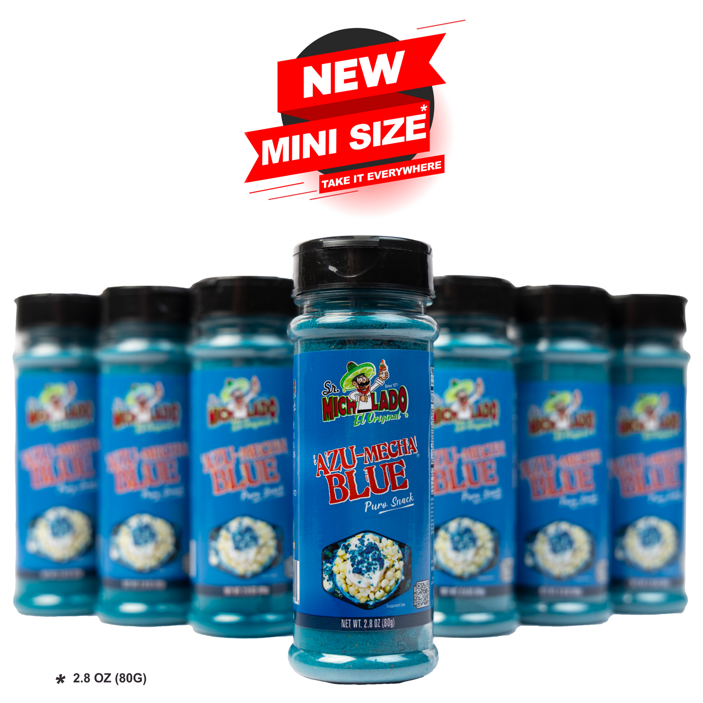 MINI Size Azu-Mecha BLUE Snack Seasoning - Sr. Michelado - Bottle Snack Flavor powder