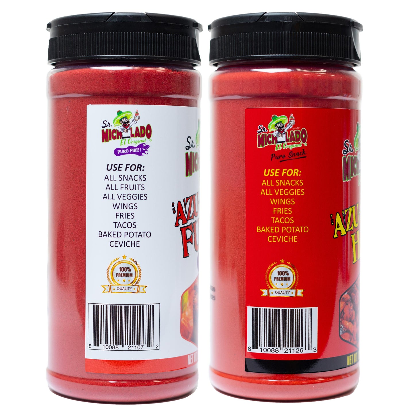 Azu-Mecha COMBO - Furia & Hot - Snack Seasoning - Sr. Michelado - Bottle Flavor Spice powder