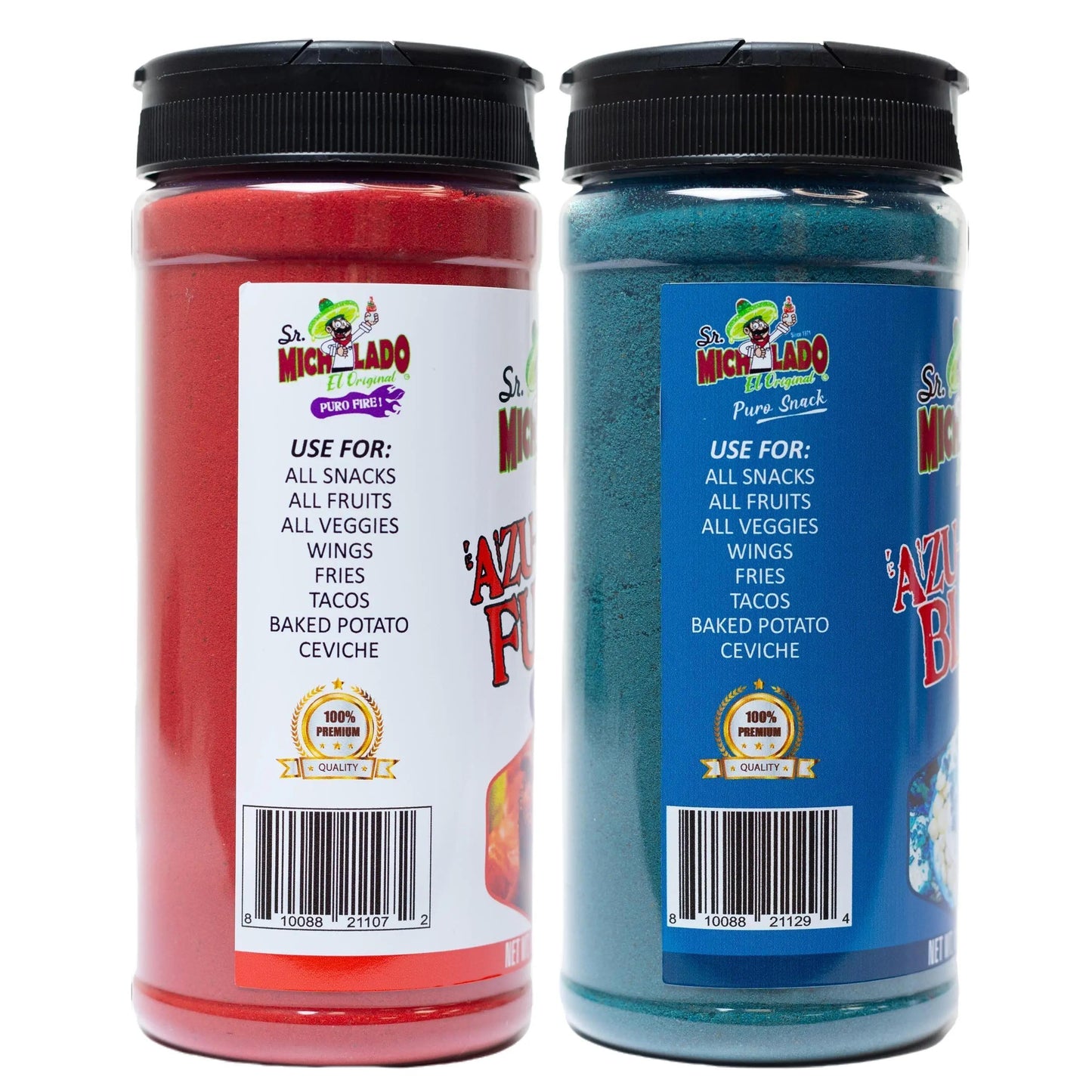 Azu-Mecha COMBO Furia & Blue Snack Sesonings - Sr. Michelado - Bottles Flavor Spice