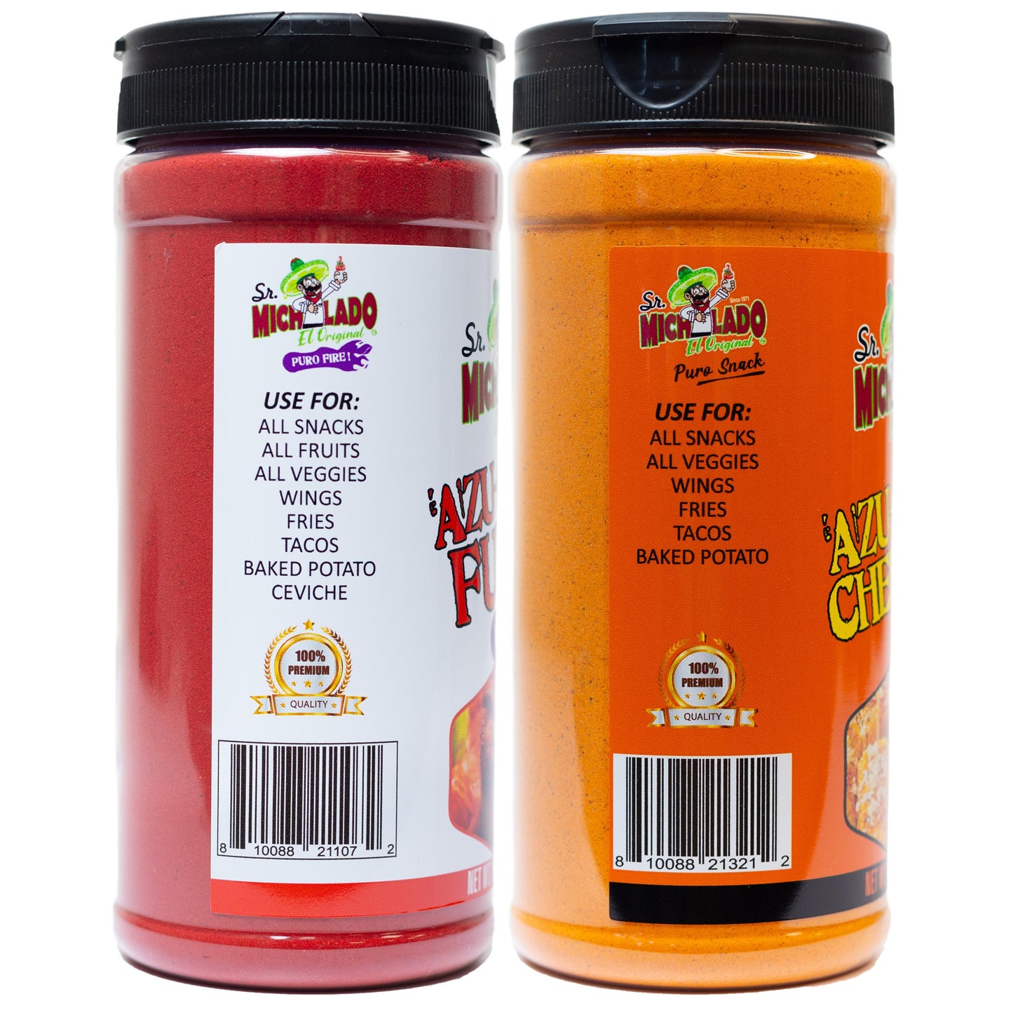 Azu-Mecha COMBO - Furia & Cheesy - Snack Seasoning - Sr. Michelado - Bottle Flavor Spice powder