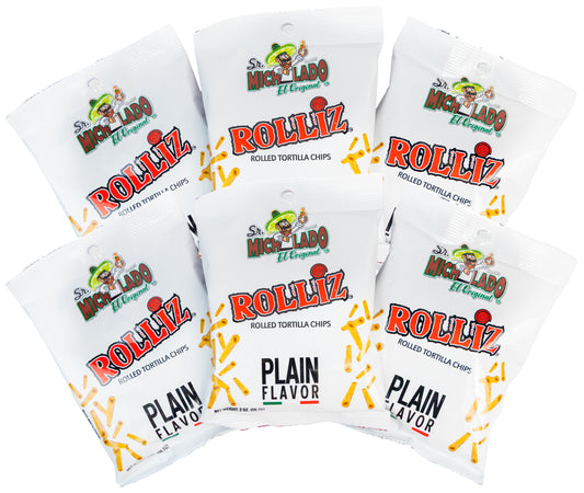 6pk - Rolliz - Sr. Michelado - Rolled Tortilla Chips - Plain Flavor