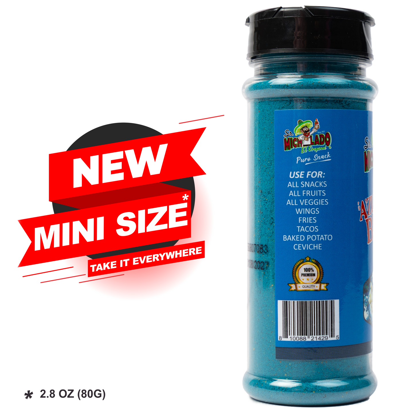 MINI Size Azu-Mecha BLUE Snack Seasoning - Sr. Michelado - Bottle Snack Flavor powder