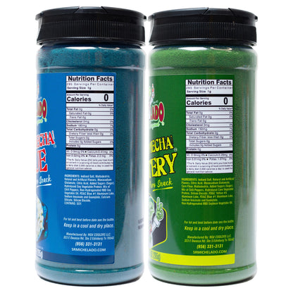 Azu-Mecha COMBO - Blue & Mystery - Snack Seasoning - Sr. Michelado - Bottle Flavor Spice powder