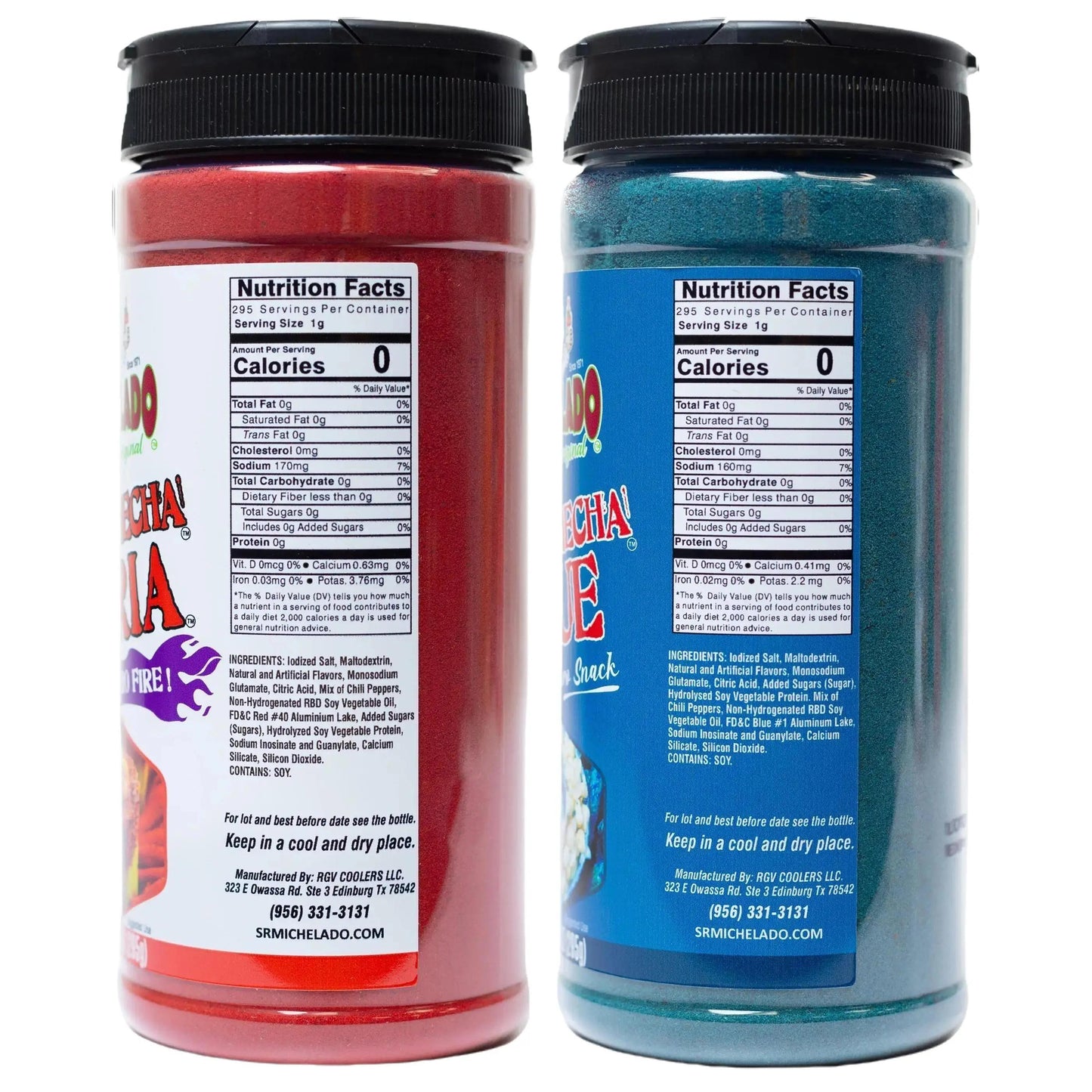 Azu-Mecha COMBO Furia & Blue Snack Sesonings - Sr. Michelado - Bottles Flavor Spice