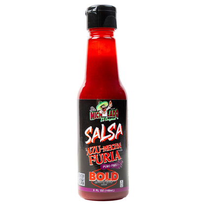 3pk - SALSA Bold - Azu-Mecha Furia BOLD - Spice & Spicy - Sr. Michelado - 3 pk Bottle SALSA Bold Flavor