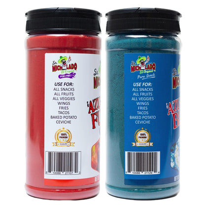 Azu-Mecha COMBO Furia & Blue Snack Sesonings - Sr. Michelado - Bottles Flavor Spice