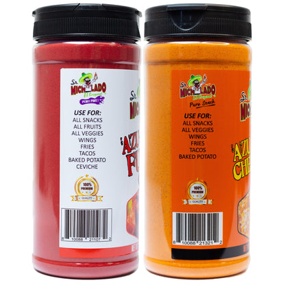 Azu-Mecha COMBO - Furia & Cheesy - Snack Seasoning - Sr. Michelado - Bottle Flavor Spice powder
