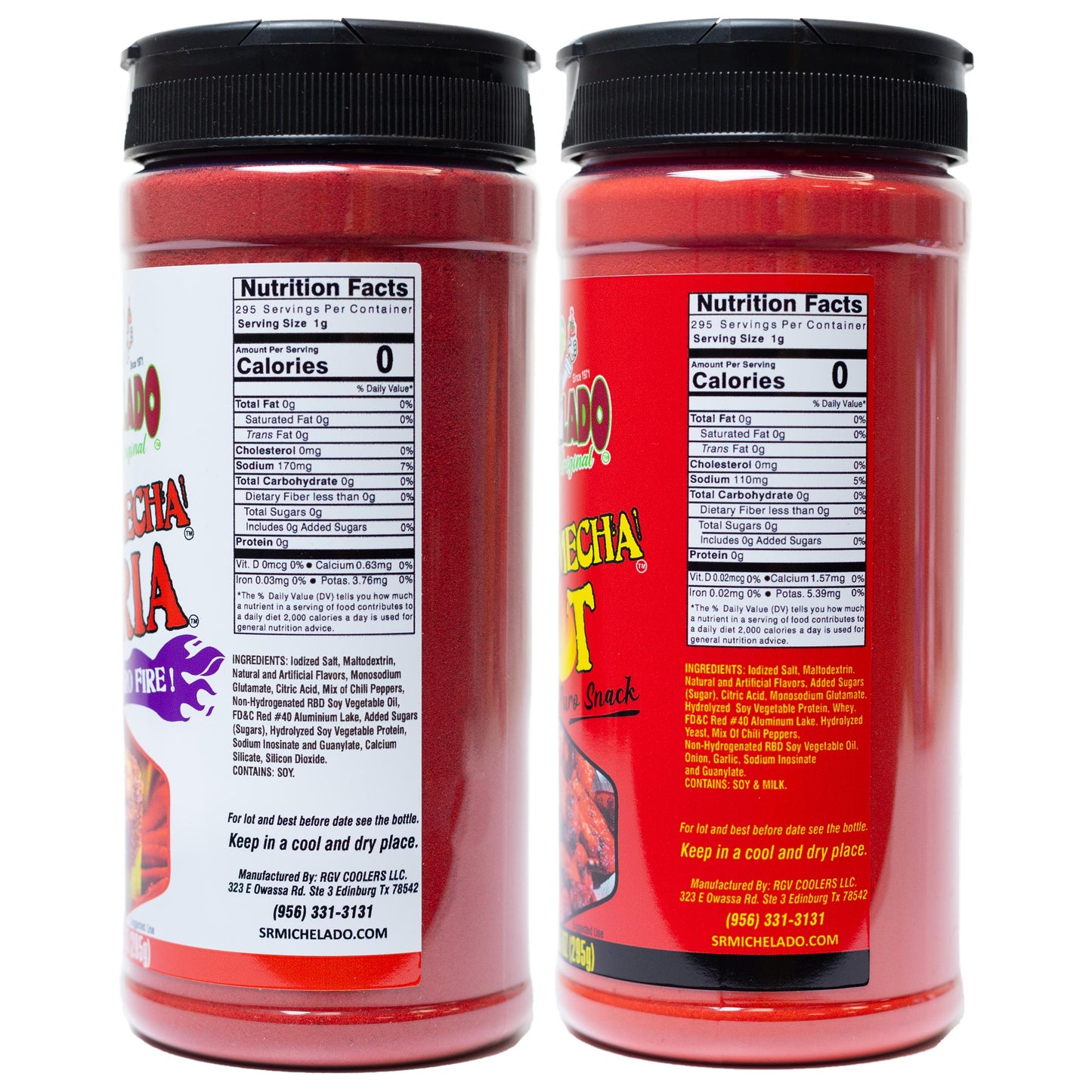 Azu-Mecha COMBO - Furia & Hot - Snack Seasoning - Sr. Michelado - Bottle Flavor Spice powder