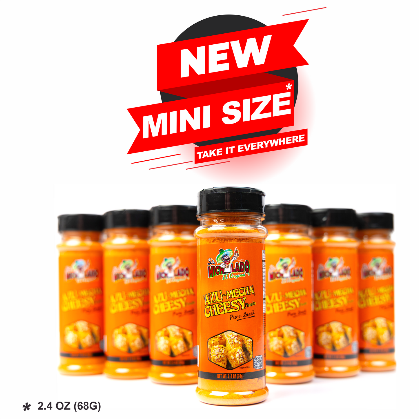 MINI Size Azu-Mecha CHEESY Picosito Snack Seasoning - Sr. Michelado - Bottle Snack Flavor powder