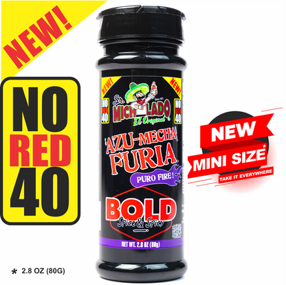 MINI Size NO RED 40 Azu-Mecha Furia BOLD Snack Seasoning - Sr. Michelado - Bottle Snack Flavor powder