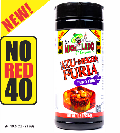 MINI Size NO RED 40 Azu-Mecha FURIA Snack Seasoning - Sr. Michelado - Bottle Snack Flavor powder